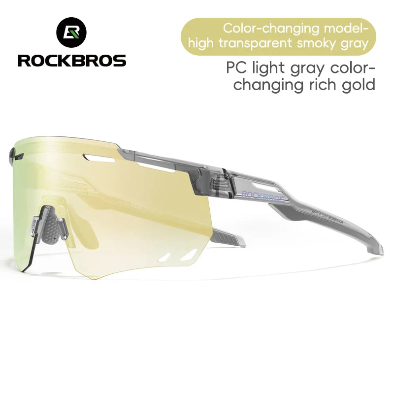 ROCKBROS Cycling Glasses MTB Road Bike Eyewear Driving Golf Goggles UV400 Sunglasses Polarized/Photochromic