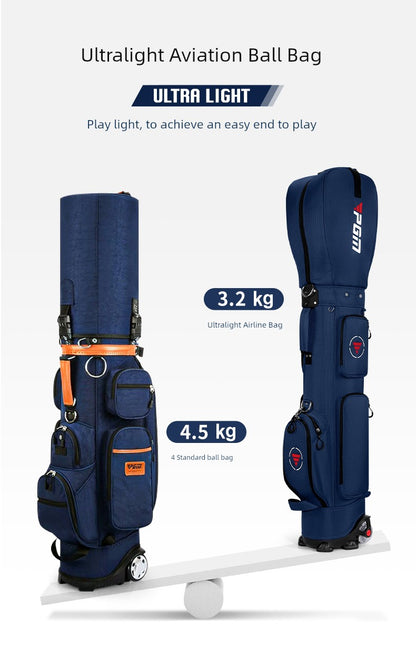 PGM Men's and Women's Lightweight Golf Bag with Pulley