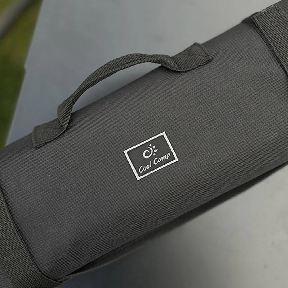 Portable Camping Tent Stake Bag with Hammer, Rope,