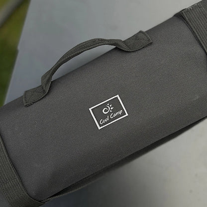 Portable Camping Tent Stake Bag with Hammer, Rope,