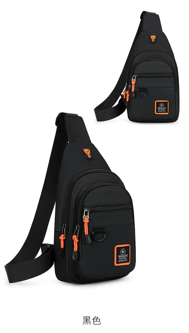 Men's Chest Bag Handbag Lightweight Oxford Fabric Crossbody Shoulder Bag Stylish Casual Men's Waist Packs Male Chest Bag