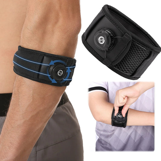 Adjustable Tennis Elbow Brace Breathable Non Slip Golf Elbow Protector Guard Pad