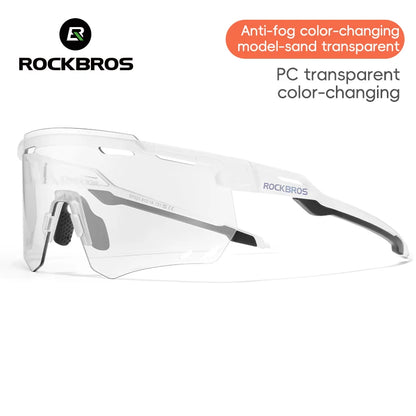 ROCKBROS Cycling Glasses MTB Road Bike Eyewear Driving Golf Goggles UV400 Sunglasses Polarized/Photochromic