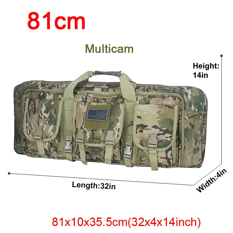 LQARMY 32 38 42 48 inch Tactical Double Rifle Case