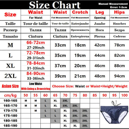 Padded Swim Briefs Desmiit Swimwear Men Swimming Trunks