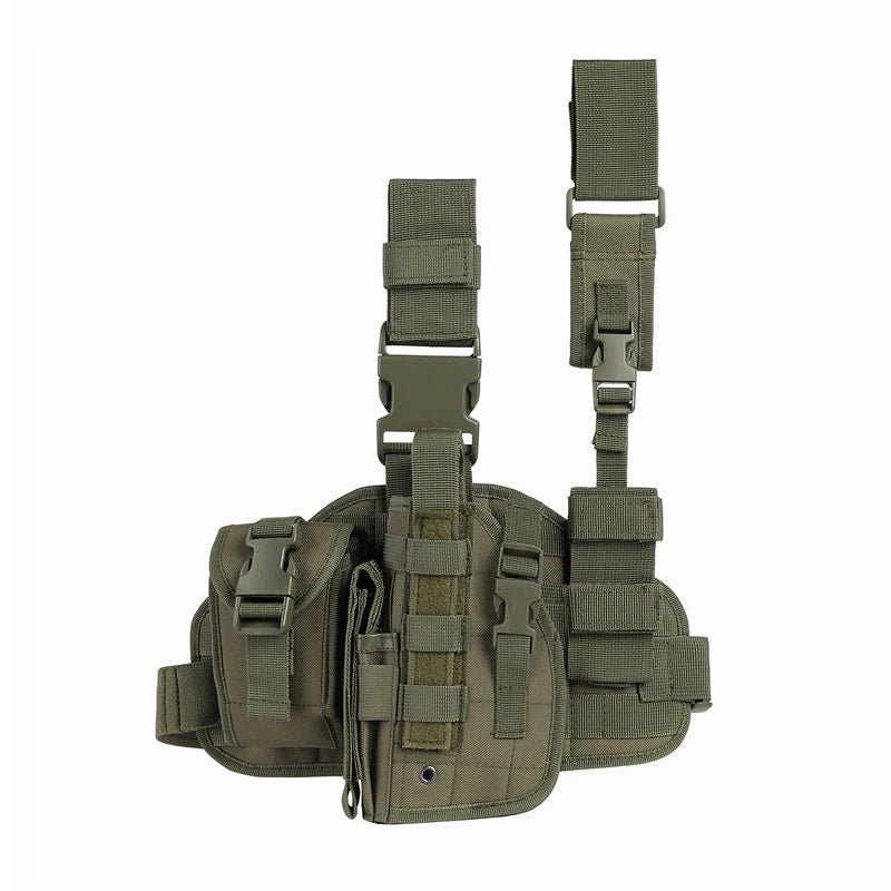 Tactical Leg Gun Holster Multi-function Camouflage Tied Leg Phone Pocket