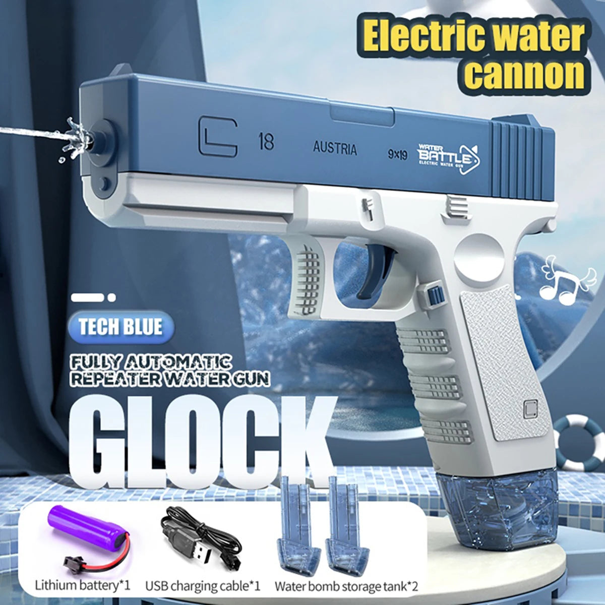Electric Water Gun RechargeableRange Up to 32 FT Range