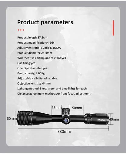 Tactical 4-16x44 AOE Riflescope