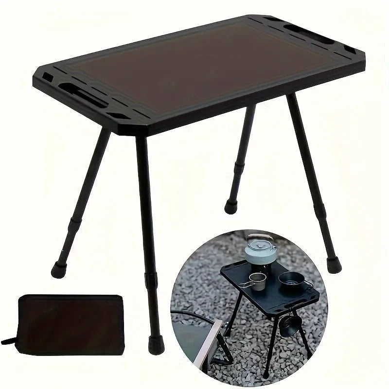 Folding Aluminum Adjustable Height Table
