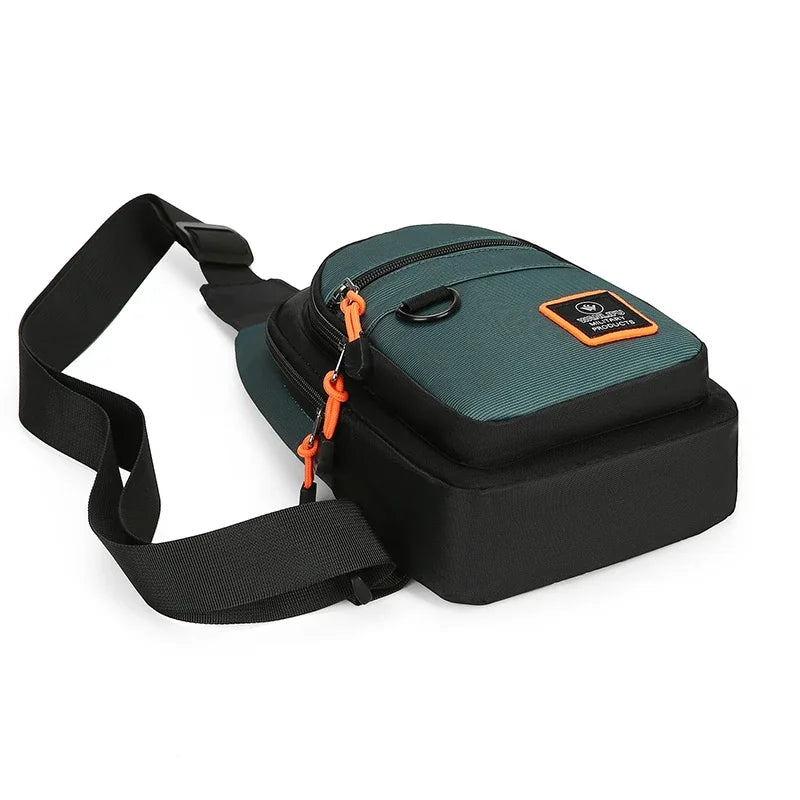 Men's Chest Bag Handbag Lightweight Oxford Fabric Crossbody Shoulder Bag Stylish Casual Men's Waist Packs Male Chest Bag