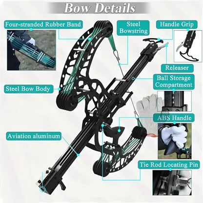 High Precision Mechanical Pulley Bow Slingshot
