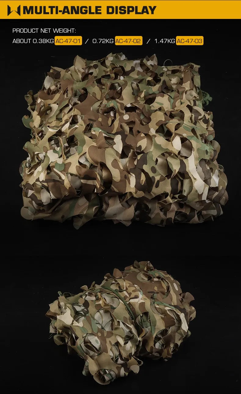 1.5x2m Outdoor Tactical Camouflage Net, Shading Net