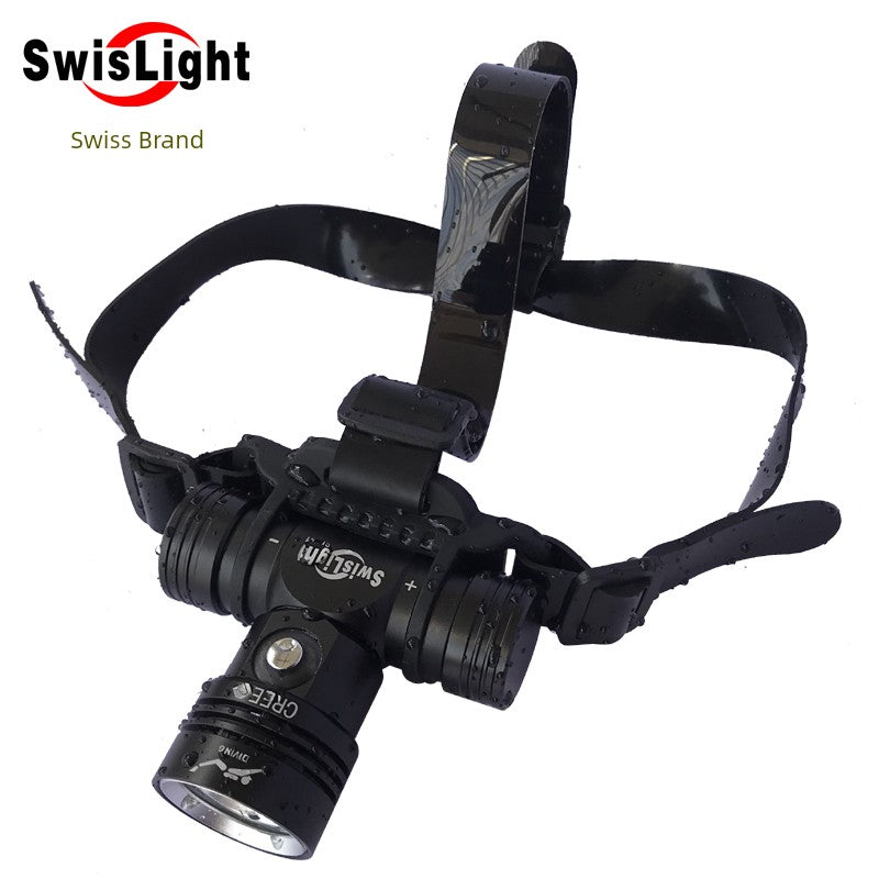 Professional Diving Headlamp Swiss L2  Waterproof 30 M Super Bright