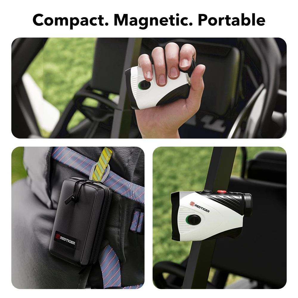 REDTIGER Golf Rangefinder with Slope 1000M 1200 Yards  7X Magnification Rechargeable