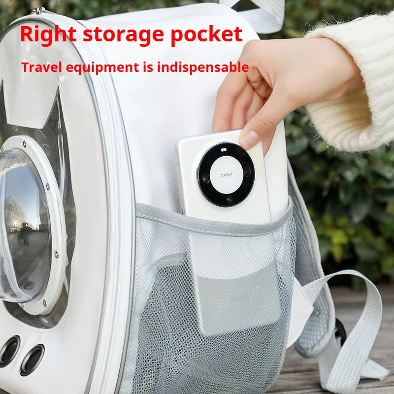 Pet Backpack 360° View/Breathable Transparent Bubble