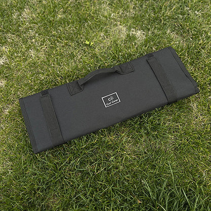 Portable Camping Tent Stake Bag with Hammer, Rope,