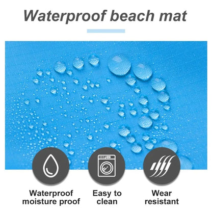 Large Waterproof & Sandproof Beach Blanket, 2-3 Adults