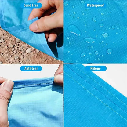 Large Waterproof & Sandproof Beach Blanket, 2-3 Adults