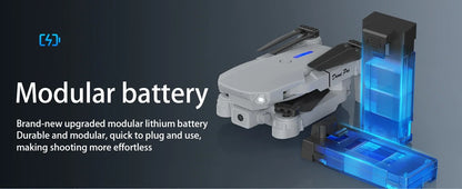 E88 Pro RC Drone 8K Professional with 1080P Wide Angle HD Camera