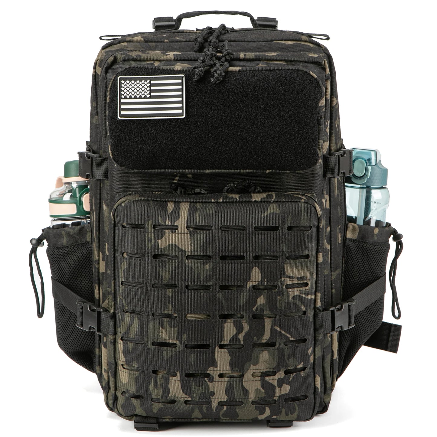 45L Men's Tactical Backpack with Double Cup Holder