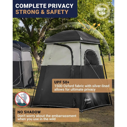 Camping Shower Tent, Portable Outdoor Privacy Toilet & Changing Shelter