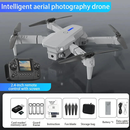 E88 Pro RC Drone 8K Professional with 1080P Wide Angle HD Camera