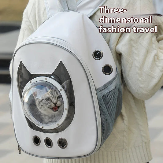 Pet Backpack 360° View/Breathable Transparent Bubble