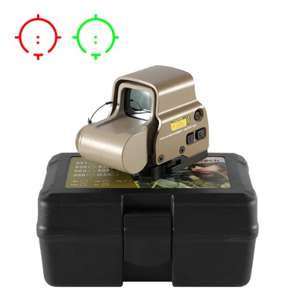 558 Red Green  Dot Holographic Reflex Sight with Picatinny 20mm Quick Release Mount