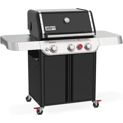 2025 Genesis E-325 Liquid Propane Gas Grill for Outdoor Cooking, 3 Burners, Black