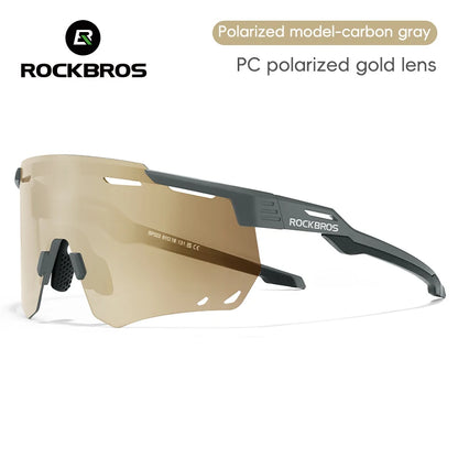 ROCKBROS Cycling Glasses MTB Road Bike Eyewear Driving Golf Goggles UV400 Sunglasses Polarized/Photochromic