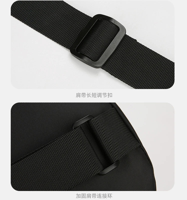 Men's Chest Bag Handbag Lightweight Oxford Fabric Crossbody Shoulder Bag Stylish Casual Men's Waist Packs Male Chest Bag