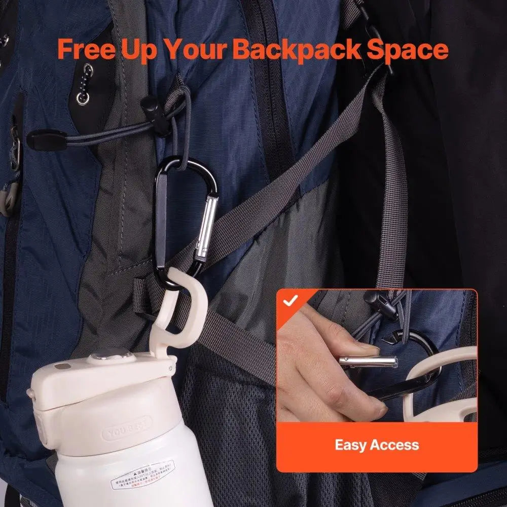 10PCS Durable  Snap Hook Carabiner Keyring