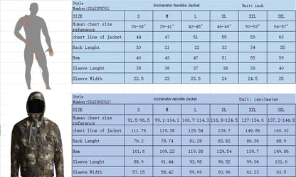 Men's winter waterproof insulated camouflage jacket