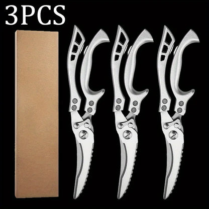 Stainless Steel Ultra-Sharp Kitchen Scissor for Meat Poultry Fish Cooking Boning Knife Tool 1 PC/3 PCS