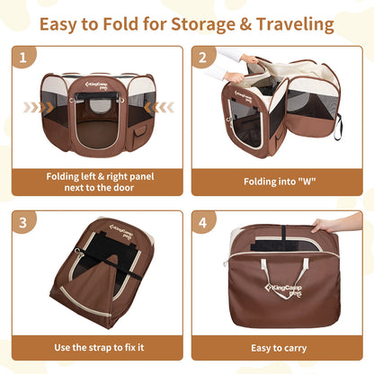 King Camp Portable Dog / Cat  Playpen Cat Tent, Pet Playground Kennel