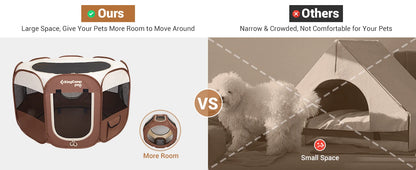 King Camp Portable Dog / Cat  Playpen Cat Tent, Pet Playground Kennel