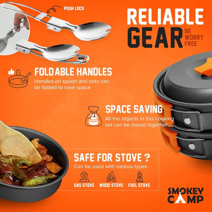 Camping Cookware Mess Kit