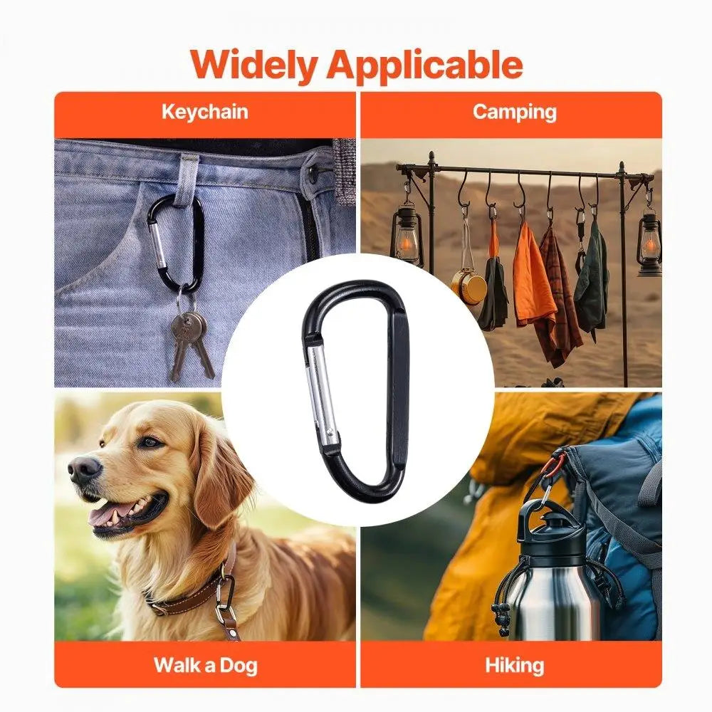 10PCS Durable  Snap Hook Carabiner Keyring