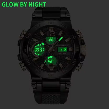 Men Wristwatch LED Display Luminous Waterproof Calendar
