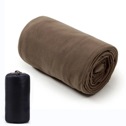 Portable Sleeping Bag Liner Microfiber Fleece Sleep Sack Zippered
