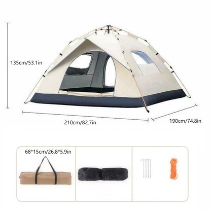 Outdoor shelter Sunshade Camping Tent Reactive outdoor Camping tent Two doors and two windows