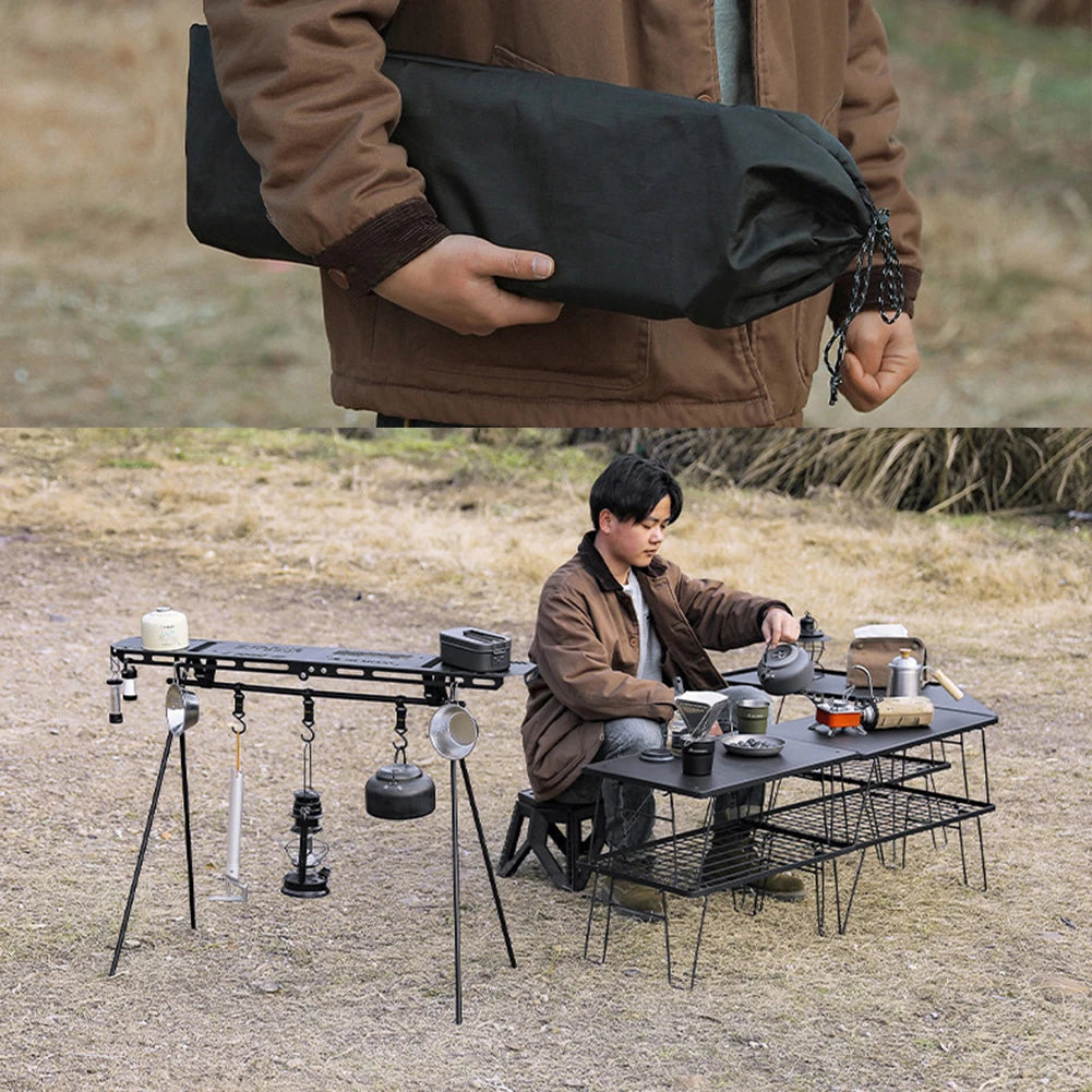 Foldable Camping Tripod  Camping Hanging Rack