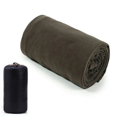 Portable Sleeping Bag Liner Microfiber Fleece Sleep Sack Zippered