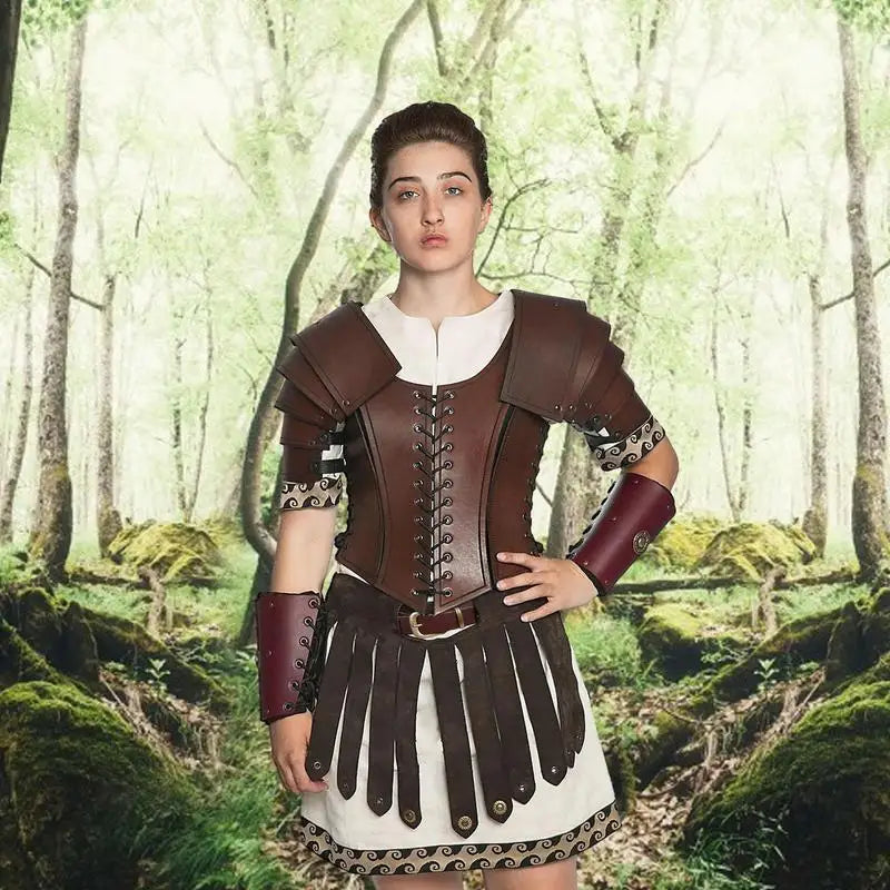 Leather Renaissance Skirt Halloween Costume