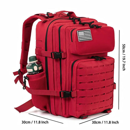 45L Men's Tactical Backpack with Double Cup Holder