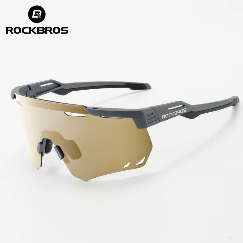 ROCKBROS Cycling Glasses MTB Road Bike Eyewear Driving Golf Goggles UV400 Sunglasses Polarized/Photochromic