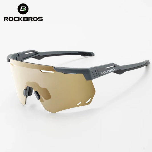 ROCKBROS Cycling Glasses MTB Road Bike Eyewear Driving Golf Goggles UV400 Sunglasses Polarized/Photochromic