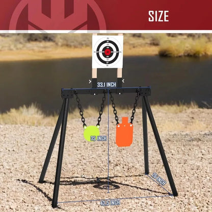 Steel Target for Shooting with Stand System Kit