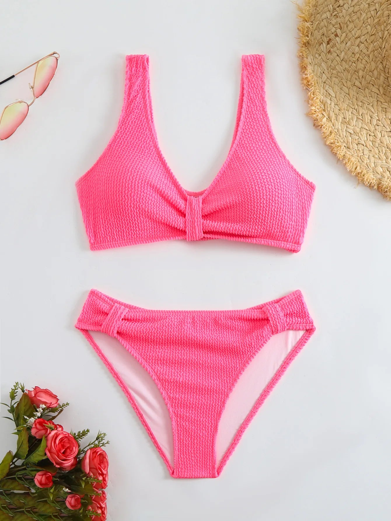 Pink Sexy Bikinis Female Swimsuits Women's Swimwear