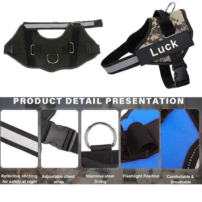 Dog Harness Adjustable Pet Vest Reflective Breathable